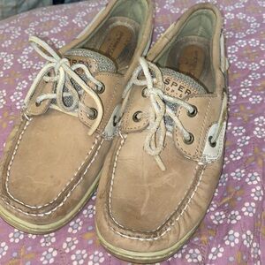 Sperry tan size 9 womens boat shoes